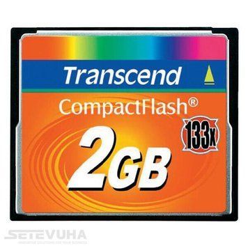 Карта памяти Transcend 133X CompactFlash 2ГБ (TS2GCF133) H00000038393 фото