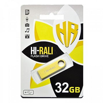 Флеш пам'ять USB Hi-Rali 32ГБ USB 2.0 (HI-32GBSHGD) H00000230809 фото