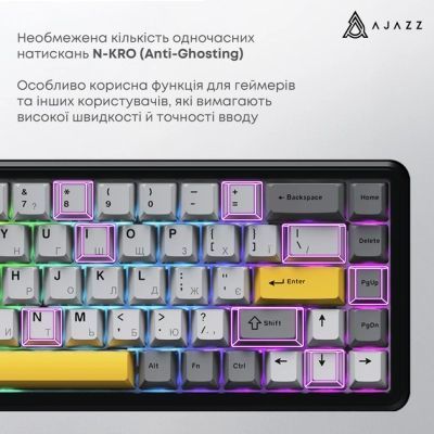 Клавіатура Ajazz (AK680-M-BGY-A) H00000486305 фото