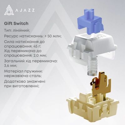 Клавиатура Ajazz (AK820PRO-G-BGY) H00000500511 фото