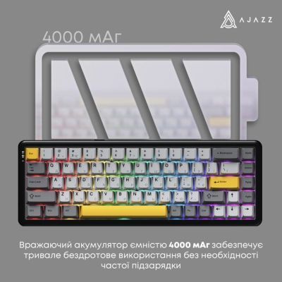 Клавіатура Ajazz (AK680-M-BGY-A) H00000486305 фото