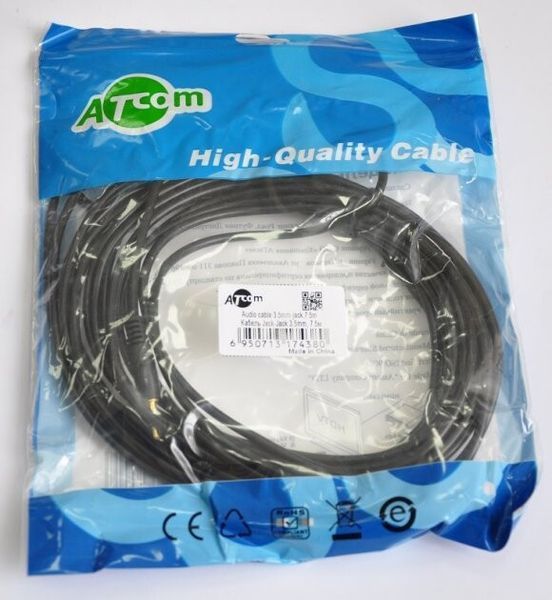 Кабель Atcom mini-jack 3.5 мм - mini-jack 3.5 мм 7.5 м (17438_Atcom) H00000204029 фото