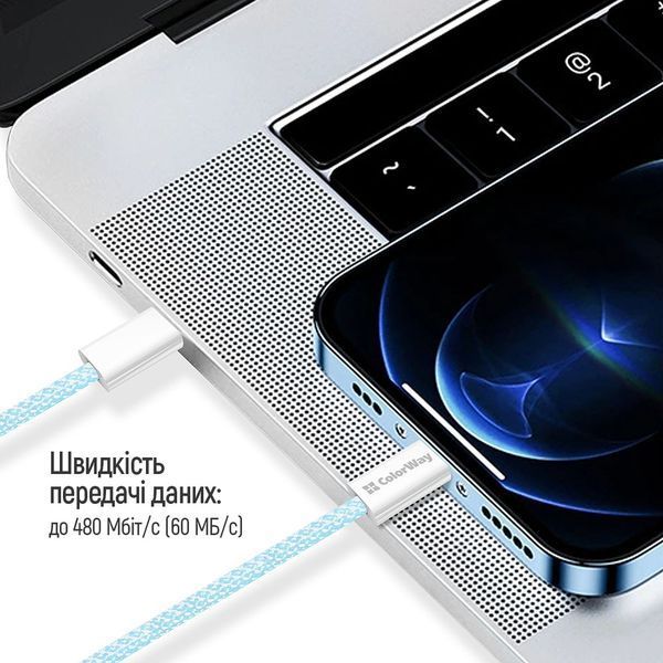 Кабель ColorWay (CW-CBPDCC061-BL) H00000447872 фото
