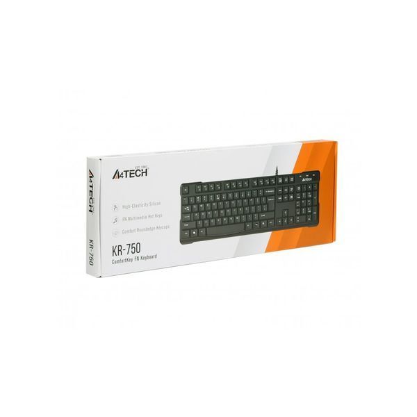 Клавиатура A4Tech (KR-750-BLACK-US) H00000457503 фото