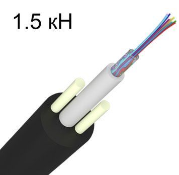Оптичний кабель RCI SM (G.652D) 4 волокна 1м (S-CFP(NA)Fda-008 E9/125 (1.5 кН)) H00000043020 фото