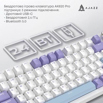 Клавиатура Ajazz (AK820PRO-G-PWB) H00000500512 фото