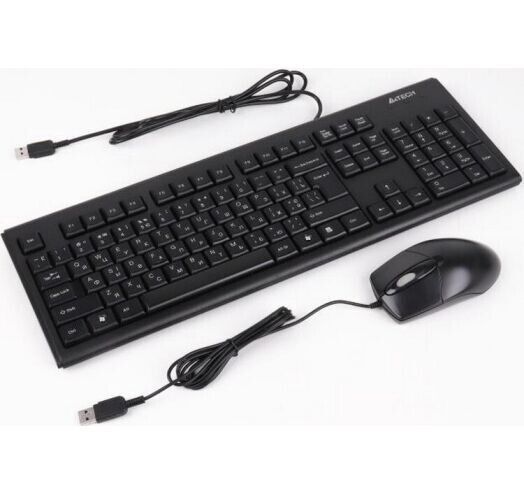Клавіатура + миша A4Tech провідна (KR-8572 Black) H00000075967 фото