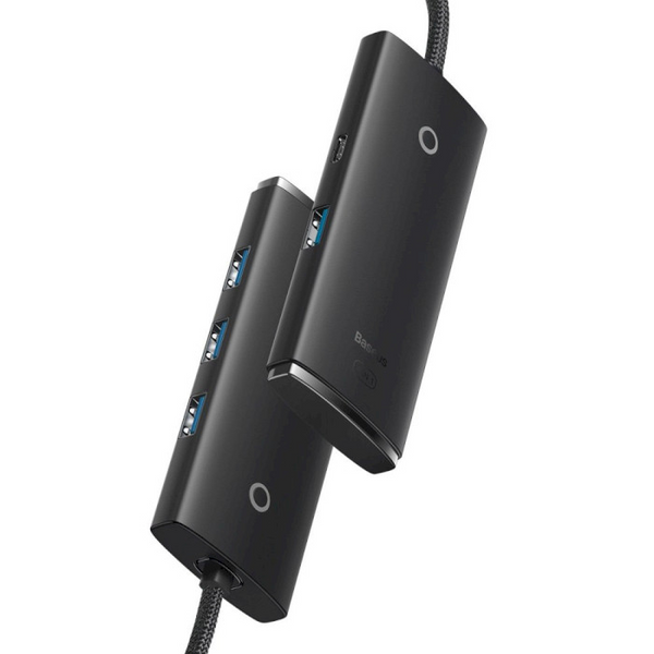USB-хаб BASEUS USB Type A - 4 x USB Type A 1 x USB Type-C 0.25 м (WKQX030001) H00000372837 фото