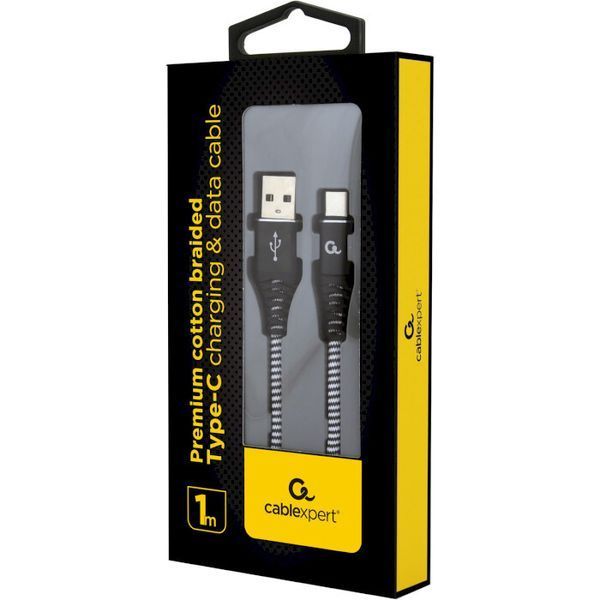 Кабель Cablexpert USB Type A - USB Type C 1 м USB 2.0 (CC-USB2B-AMCM-1M-BW) H00000179835 фото