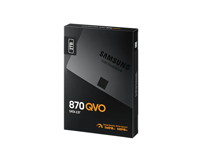 SSD диск Samsung 870 QVO 2ТБ SATA III 2.5" V-NAND (MZ-77Q2T0BW) H00000026235 фото