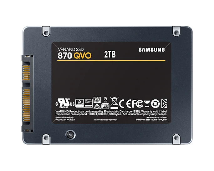 SSD диск Samsung 870 QVO 2ТБ SATA III 2.5" V-NAND (MZ-77Q2T0BW) H00000026235 фото