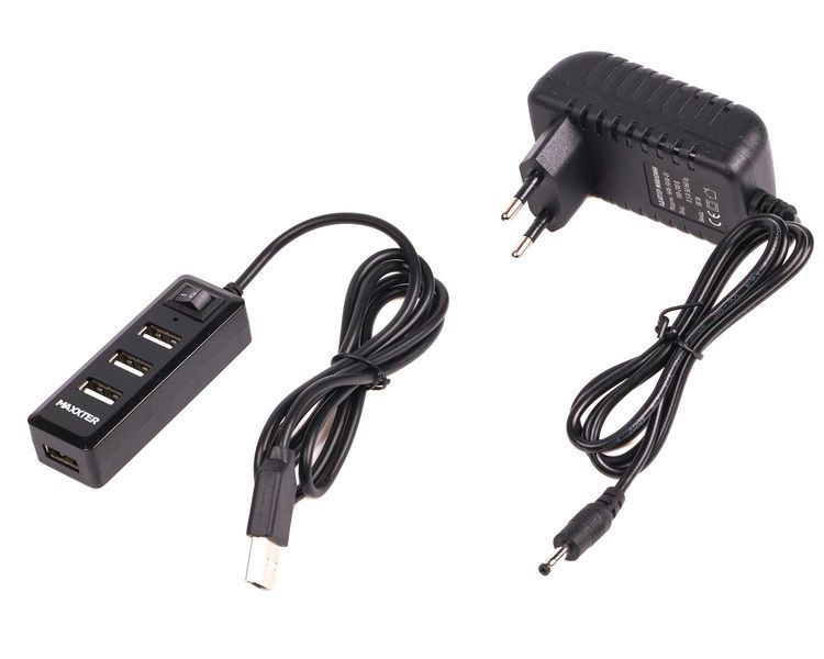 USB-хаб Maxxter (HU2A-4P-AC-03) H00000445964 фото