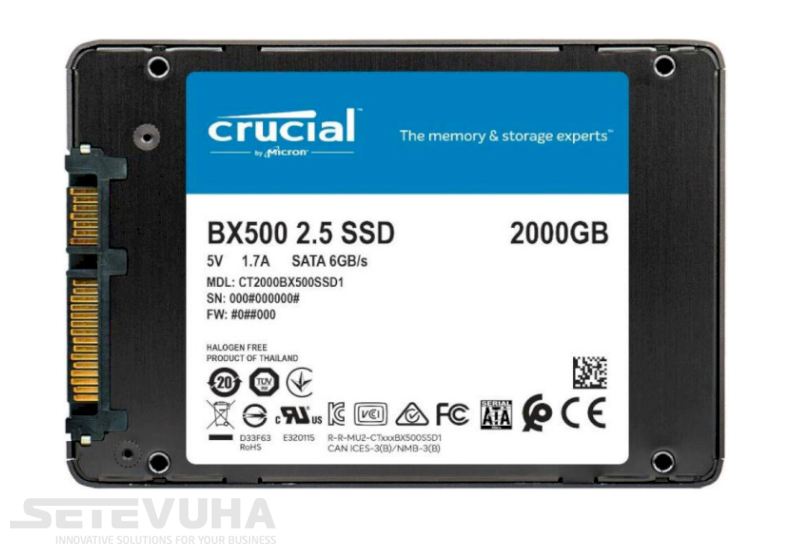 SSD диск Micron (CT2000BX500SSD1) H00000424540 фото