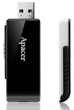 Флеш память USB Apacer AH350 64ГБ USB 3.1 (AP64GAH350B-1) H00000058481 фото
