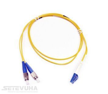 Патч-корд оптичний CMS FC-LC UPC SM Duplex 0.25м (UPC-2FCLC(SM)S(ON)) H00000041069 фото