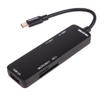 USB-хаб Maxxter (HU3C-3PTF-01) H00000445965 фото