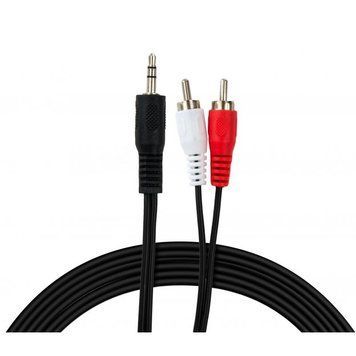 Кабель Vinga mini-jack 3.5 мм - RCA 5 м (VCPDCJ35MRCA25BK) H00000204195 фото