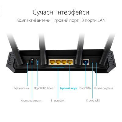 Бездротовий маршрутизатор ASUS (90IG06L0-MU9R10) H00000395483 фото