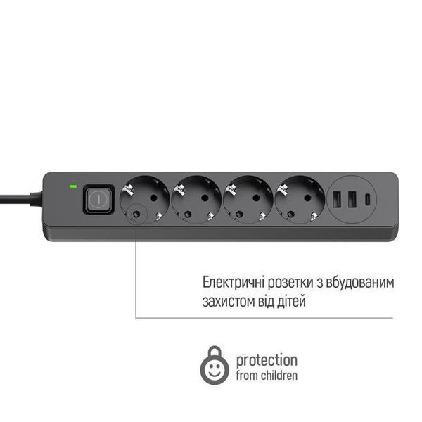 Сетевой фильтр ColorWay (CW-CHE432PDB) H00000440587 фото
