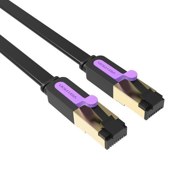 Патч-корд Vention STP Cat. 7 2 м PVC Черный (ICABH) H00000313073 фото
