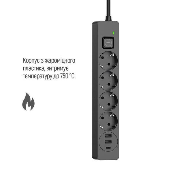 Сетевой фильтр ColorWay (CW-CHE432PDB) H00000440587 фото
