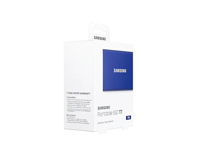 SSD диск Samsung Portable T7 1ТБ USB Type-C Portable TLC (MU-PC1T0H/WW) H00000025368 фото