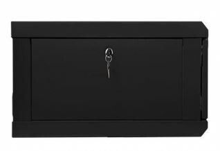 Телекомунікаційна шафа Hypernet 6U 19" 450 мм (WMNC-6U-FLAT-BLACK) H00000166161 фото