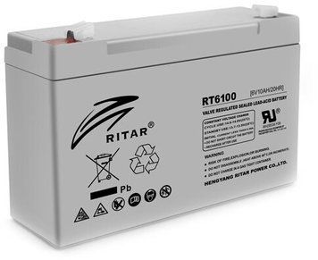 Акумуляторна батарея Ritar 10 Аг AGM 6 В (RT6100) H00000100385 фото