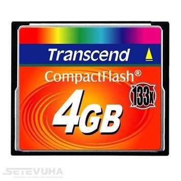 Карта памяти Transcend 133X CompactFlash 4ГБ (TS4GCF133) H00000038402 фото