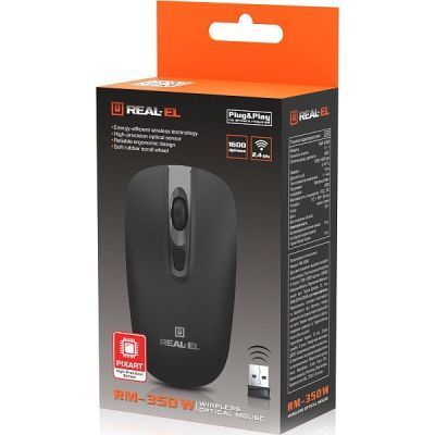 Мышь REAL-EL (EL123200043) H00000457274 фото