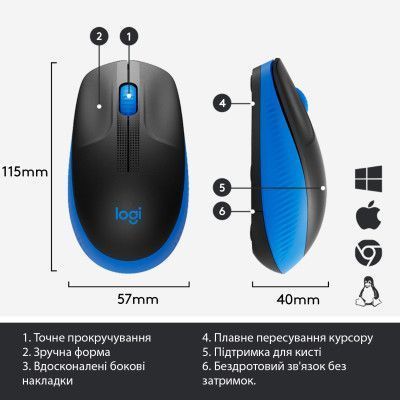 Мышь Logitech M190 беспроводная (910-005907) H00000037348 фото