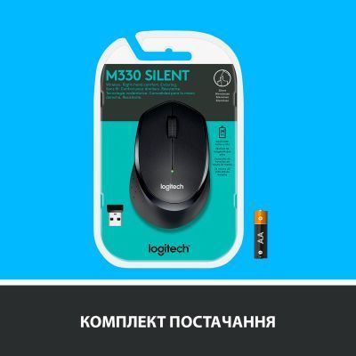 Миша Logitech M330 SILENT PLUS бездротова (910-004909) H00000162085 фото