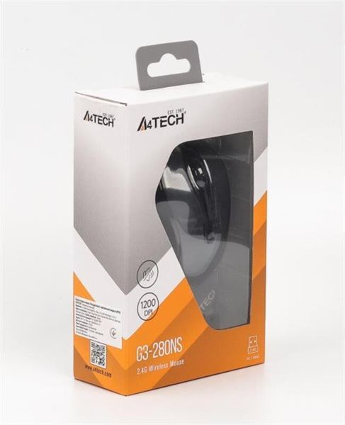 Миша A4Tech (G3-280NS (Glossy grey)) H00000349202 фото