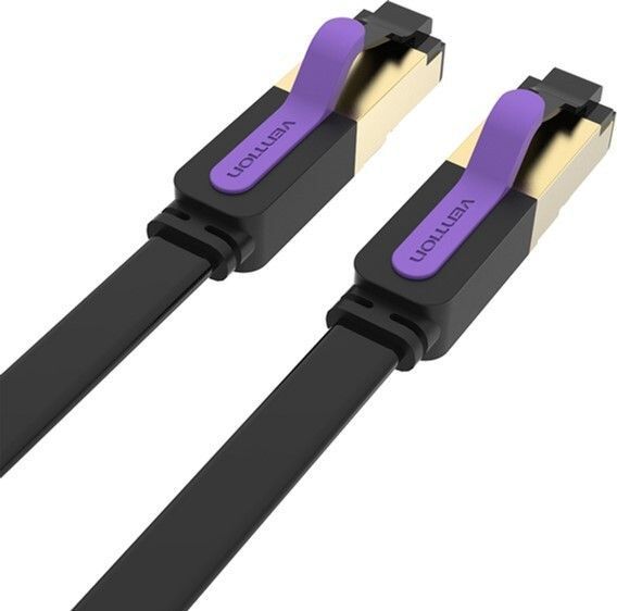 Патч-корд Vention STP Cat. 7 3 м PVC Черный (ICABI) H00000313074 фото