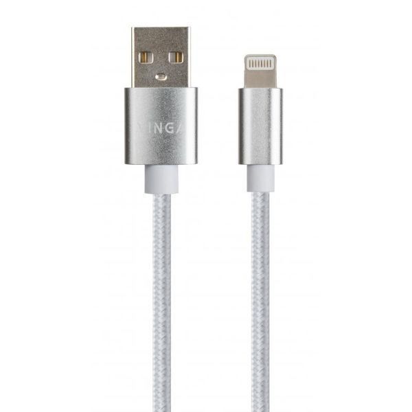 Кабель Vinga USB Type A - Apple Lightning 1 м USB 2.0 (VCPDCLNB1S) H00000204199 фото
