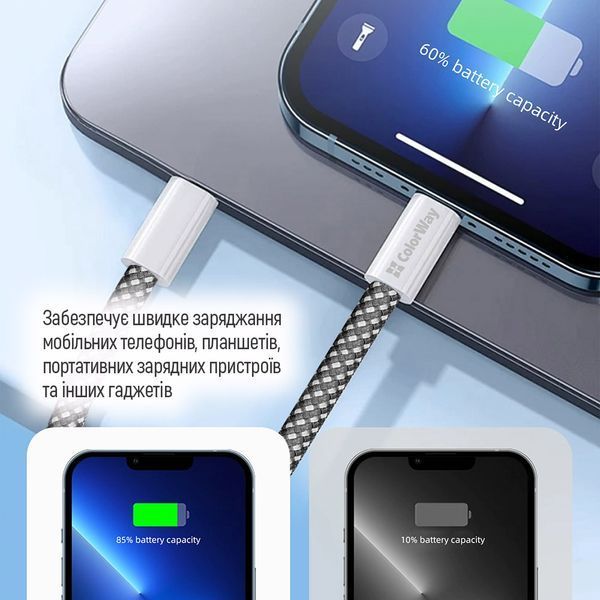 Кабель ColorWay (CW-CBPDCC061-BK) H00000447881 фото