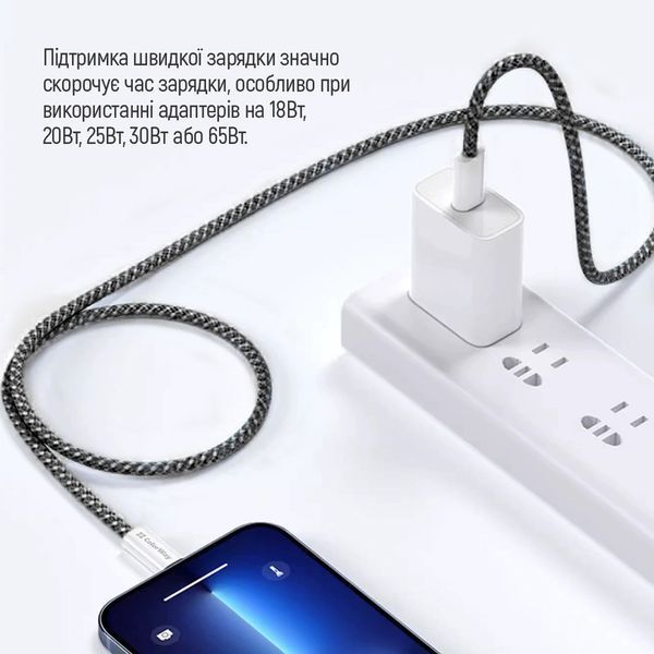 Кабель ColorWay (CW-CBPDCC061-BK) H00000447881 фото