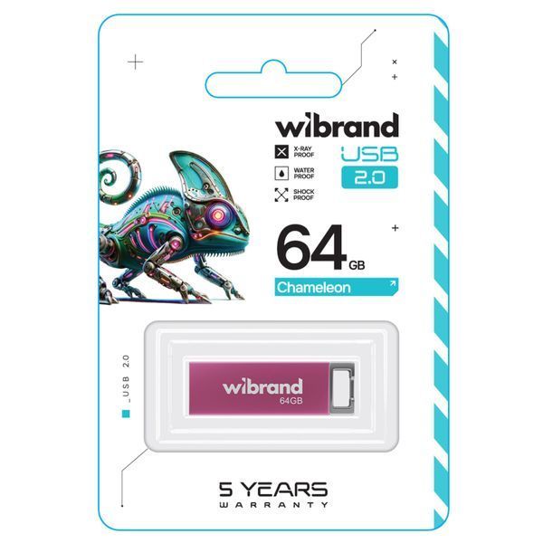 Флеш пам'ять USB Wibrand (WI2.0/CH64U6P) H00000460112 фото