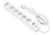 Удлинитель 2E 2м 5-розеточный 3xUSB (2x3.4A; 1x2.4A) EU (2E-SP515M2USBWH) H00000343931 фото 1