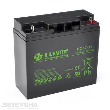 Аккумуляторная батарея B.B. Battery 17 Ач AGM 12 В (BС 17-12) H00000037636 фото
