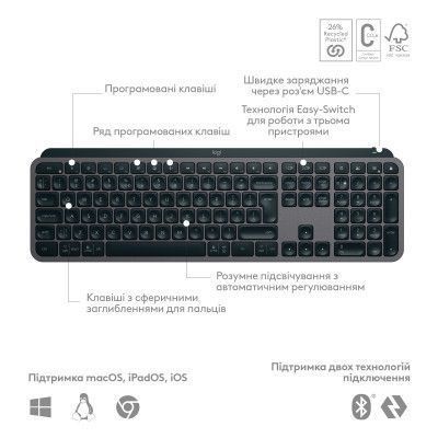Клавіатура Logitech (920-011593) H00000412587 фото