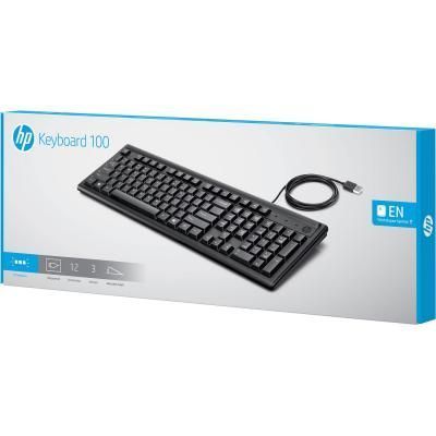 Клавіатура HP 100 провідна (2UN30AA) H00000042351 фото