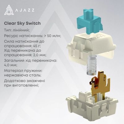 Клавіатура Ajazz (AK980-CS-BGY) H00000489166 фото