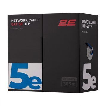 Кабель вита пара 2E U/UTP Cat 5e LSZH 4 х 2 х 0.51 (2E-CBL5EUTP-LSZH-BLU) H00000395443 фото