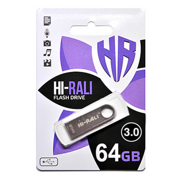 Флеш пам'ять USB Hi-Rali Shuttle Series 64ГБ USB 2.0 (HI-64GBSHSL) H00000239744 фото