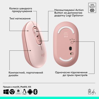 Клавіатура + миша Logitech (920-013142) H00000457568 фото