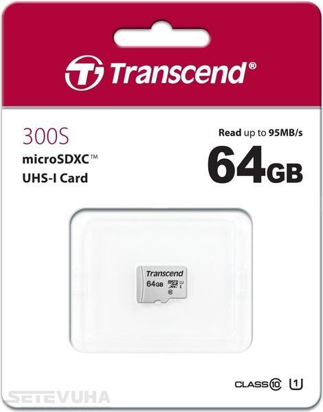 Карта пам'яті Transcend 300S microSD 64ГБ (TS64GUSD300S) H00000038409 фото