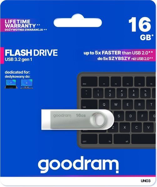 Флеш память USB GOODRAM (UNO3-0160S0R11) H00000425981 фото