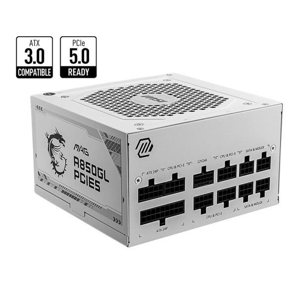 Блок живлення MSI (MAG A850GL PCIE5 WHITE) H00000429311 фото