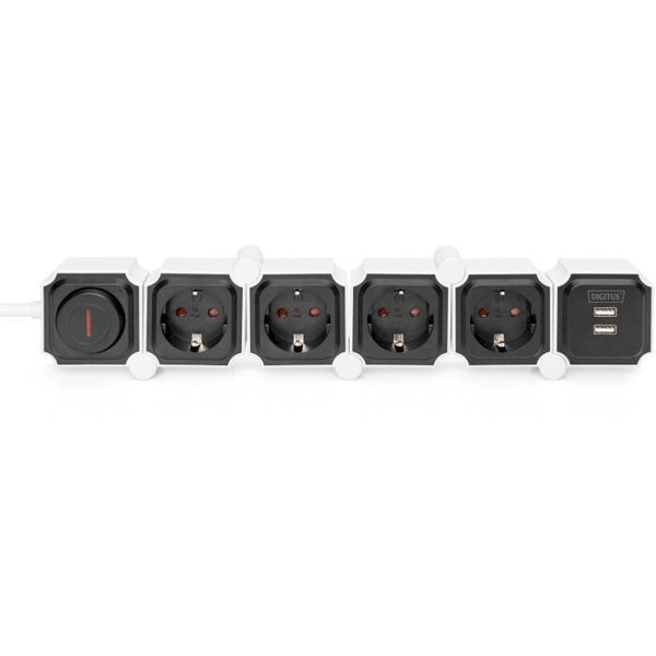 Удлинитель DIGITUS 1.6 м 4-розеточный EU (DA-70620) H00000174697 фото